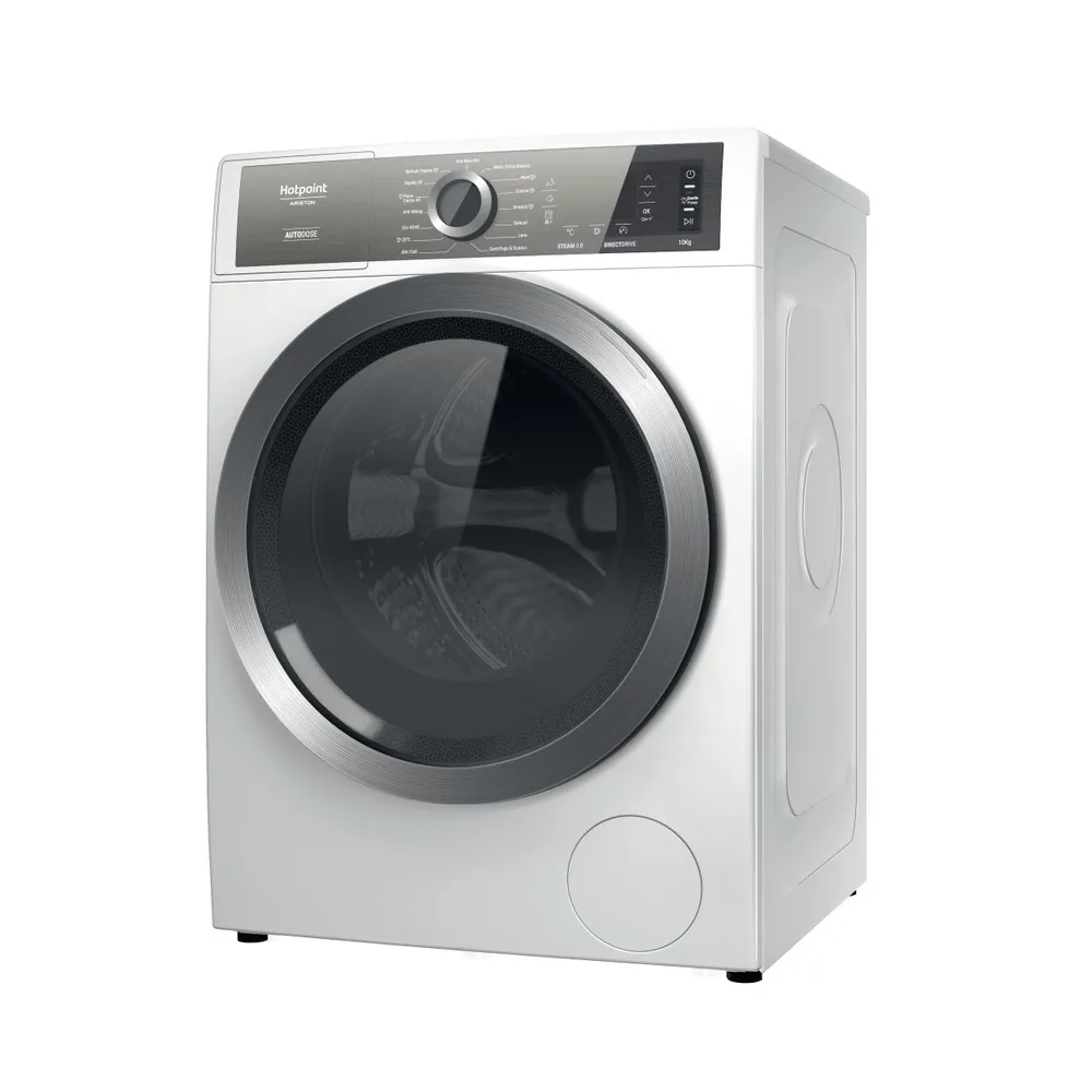 MACHINE À LAVER À ENTRAÎNEMENT DIRECT Hotpoint, 10 kg, VAPEUR DIRECTE, APPORTE AU H8 W046WB