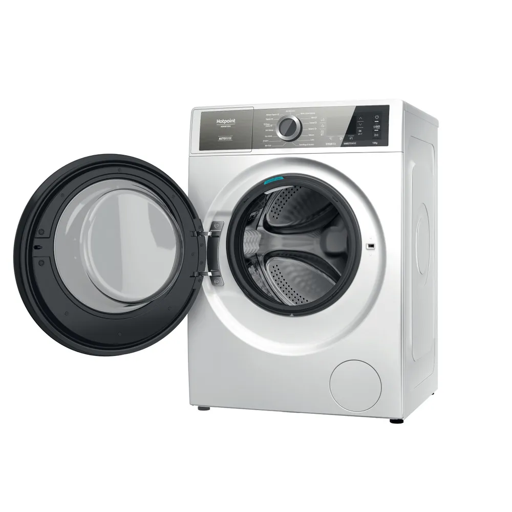 MACHINE À LAVER À ENTRAÎNEMENT DIRECT Hotpoint, 10 kg, VAPEUR DIRECTE, APPORTE AU H8 W046WB