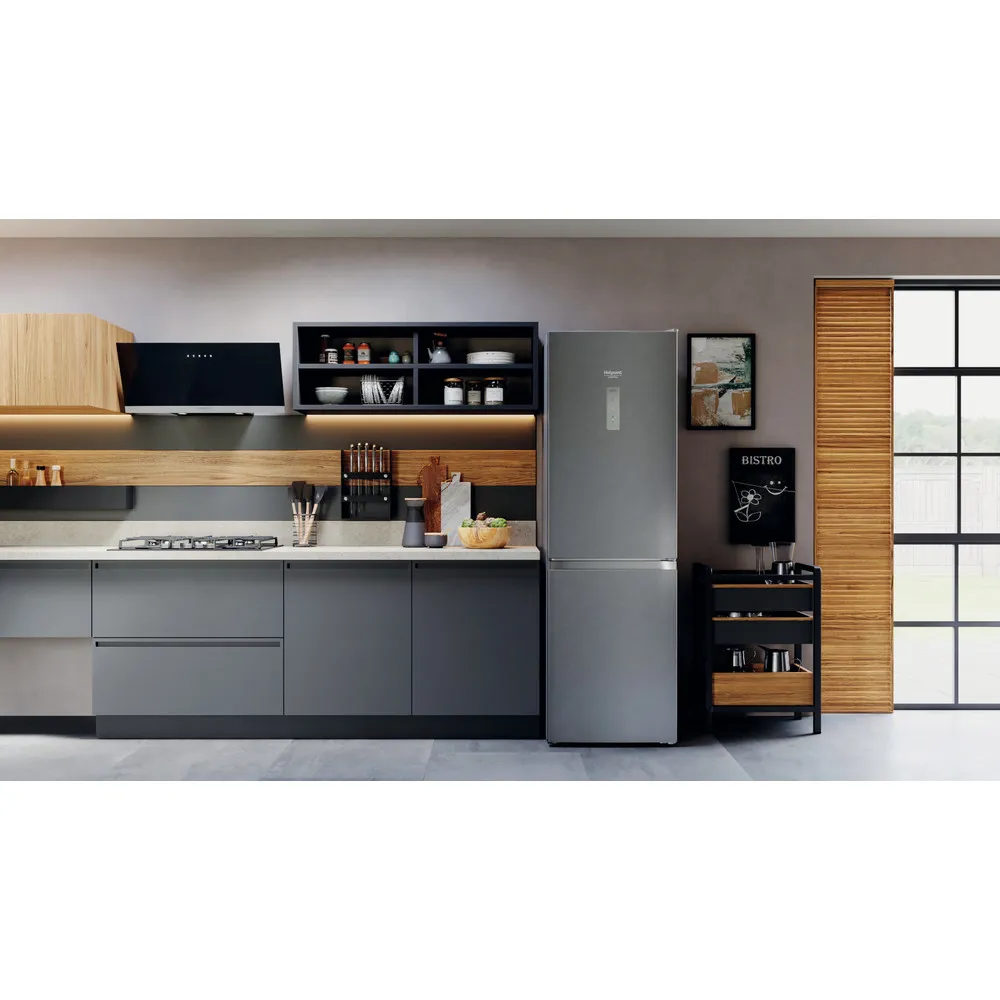 Réfrigérateur combiné Hotpoint 335LT SILVER HAFC8 TO32SX No Frost