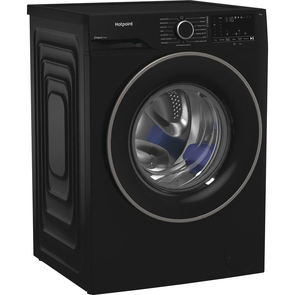 Machine à laver à vapeur Hotpoint 10 kg A 1400GIRI BLACK HB 103B CARE IT