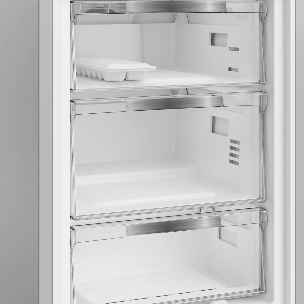 RÉFRIGÉRATEUR COMBINÉ HOTPOINT 316LT ET DUALNOFROST 60 CM ARGENTÉ HPK 26362 XP4E