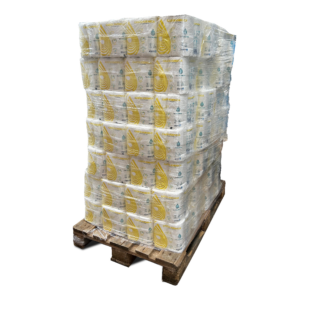 Palette de papier toilette soluble dans l'eau 96 paquets de 12 rouleaux Fast Dissolution