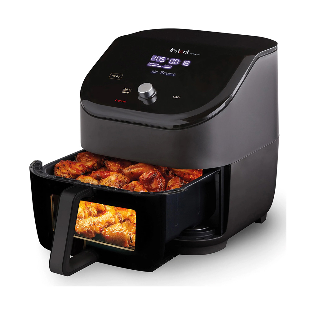 Friteuse à air polyvalente Instant Vortex Plus ClearCook 5,7 litres, noire