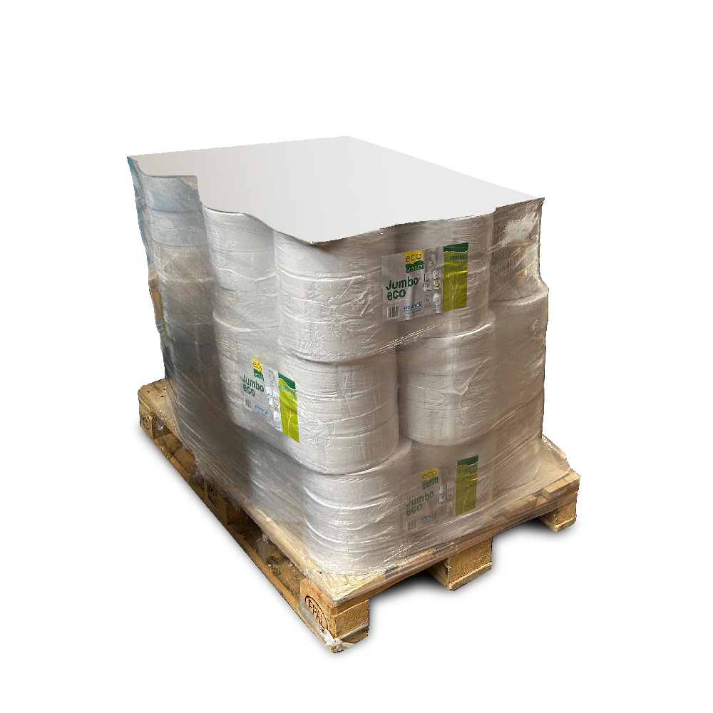Paquet de 6 rouleaux de papier toilette écologique Jumbo Pallet 21