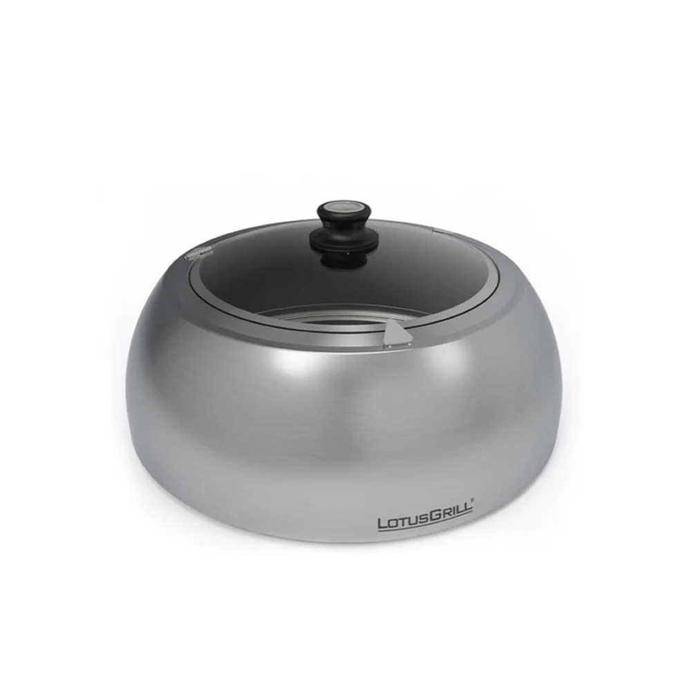 Couvercle pour Lotus Grill en acier et verre