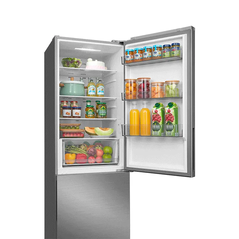 Réfrigérateur combiné Midea 401 LT ET TOTAL NO FROST 60 CM EN INOX MDRB548MME46