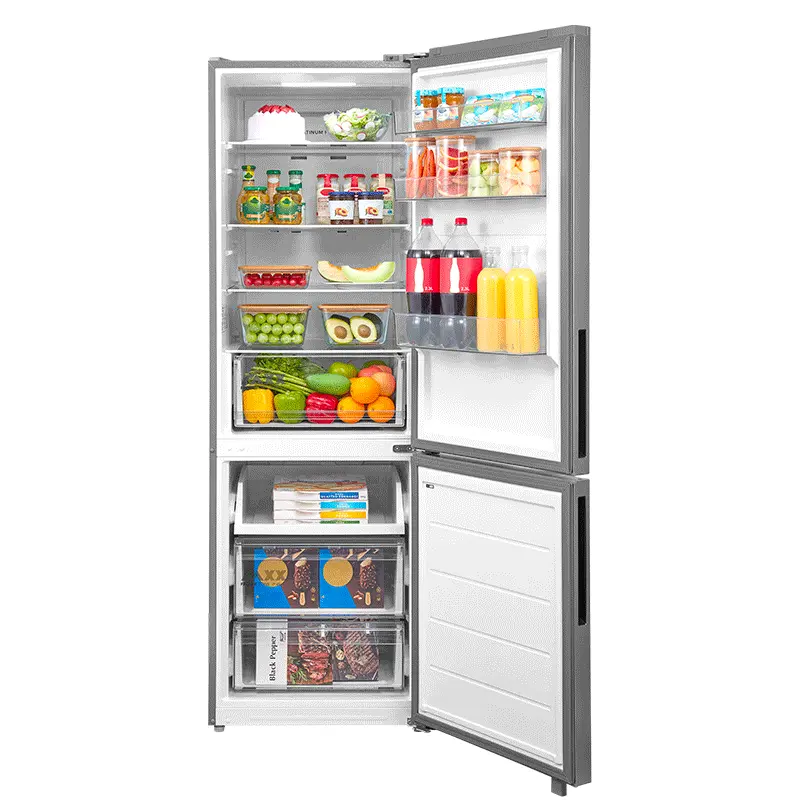Réfrigérateur combiné Midea 401 LT ET TOTAL NO FROST 60 CM EN INOX MDRB548MME46
