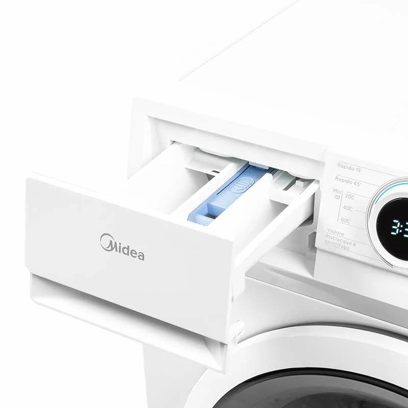 ONDULEUR À VAPEUR Midea LUNAR 1400 TR/MIN 9 kg machine à laver MF100W90BA/W-IT