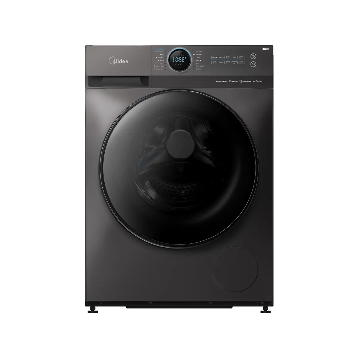 ONDULEUR À VAPEUR Midea 1400 TR/MIN 12 kg machine à laver MF200W120WB/W-IT