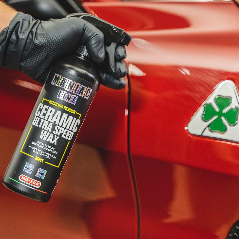 Cire en spray Ceramix Ultra Speed Wax pour voiture 500 ml - Maniac Line