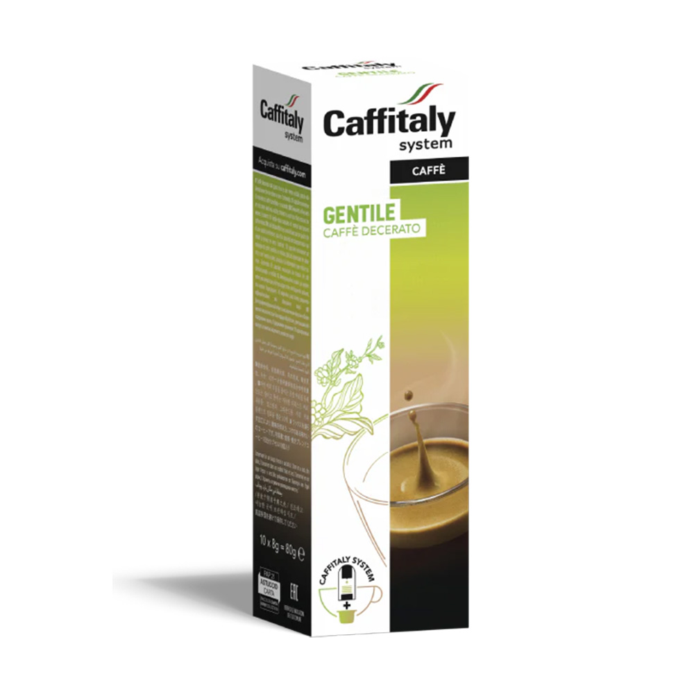 Coffret de 10 capsules de café déparaffiné Gentile