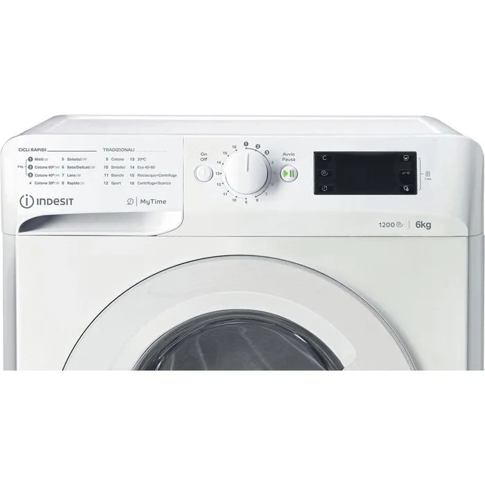 Machine à laver Indesit MY TIME F1200GIRI MTWSE 61251 W IT 6 kg