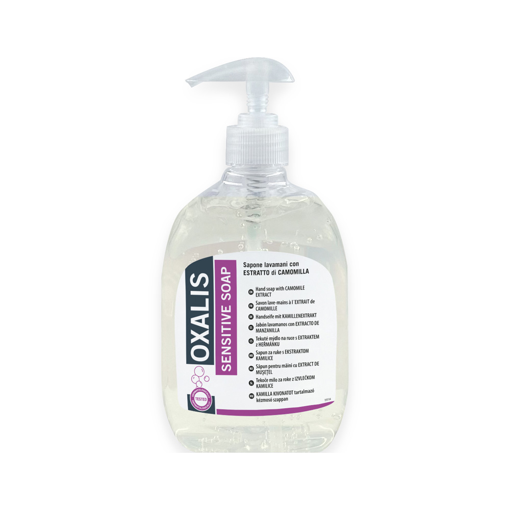 Savon Oxalis sensitive 500 ml de savon pour le lavage des mains avec distributeur