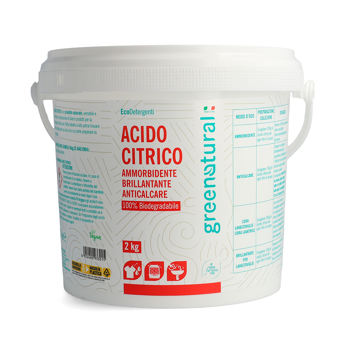 Acide citrique, paquet de 2 kg