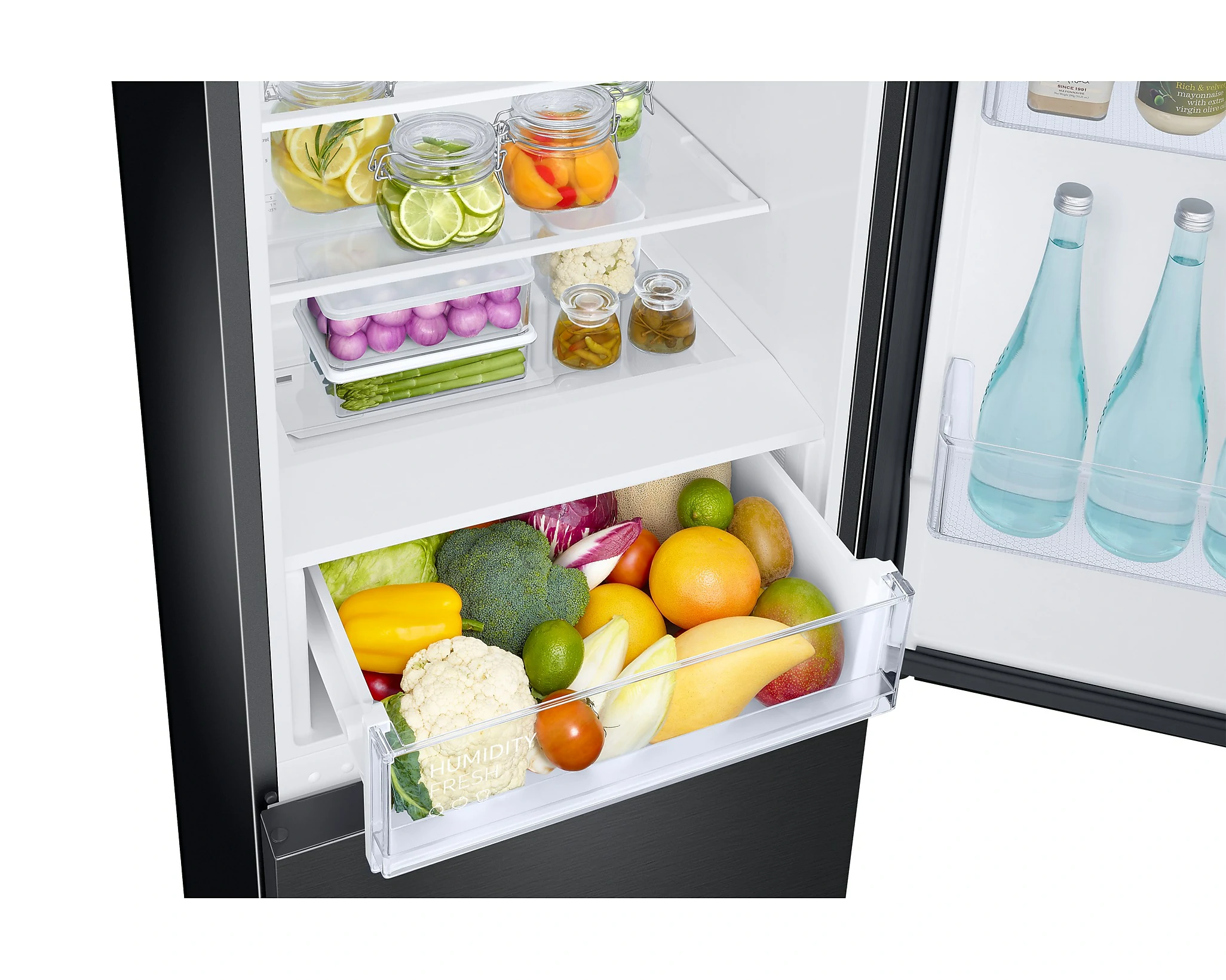 Réfrigérateur combiné Samsung No Frost 344 LT 60 cm et noir RB33B612EBN/EF