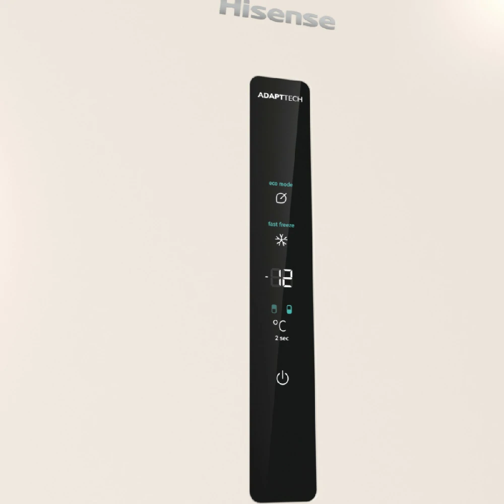 Réfrigérateur combiné Hisense TOTAL NOFROST 331LT E 60 CM CRÈME RB434N4CRE