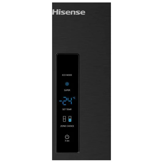 Réfrigérateur combiné Hisense INVERTER 495LT ET 70CM NOIR RB645N4BFE
