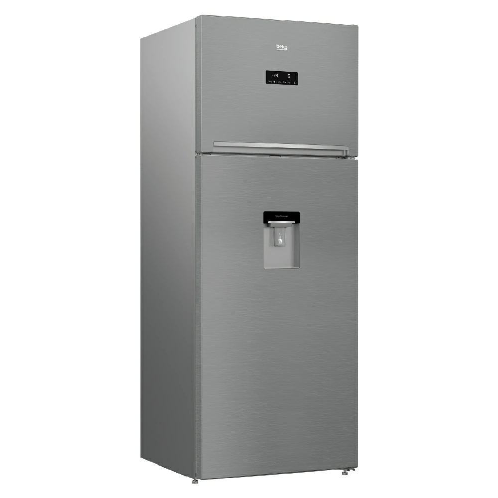 Réfrigérateur à double porte en acier inoxydable Beko No Frost 455 LT 70CM RDNE455E30DZXBN
