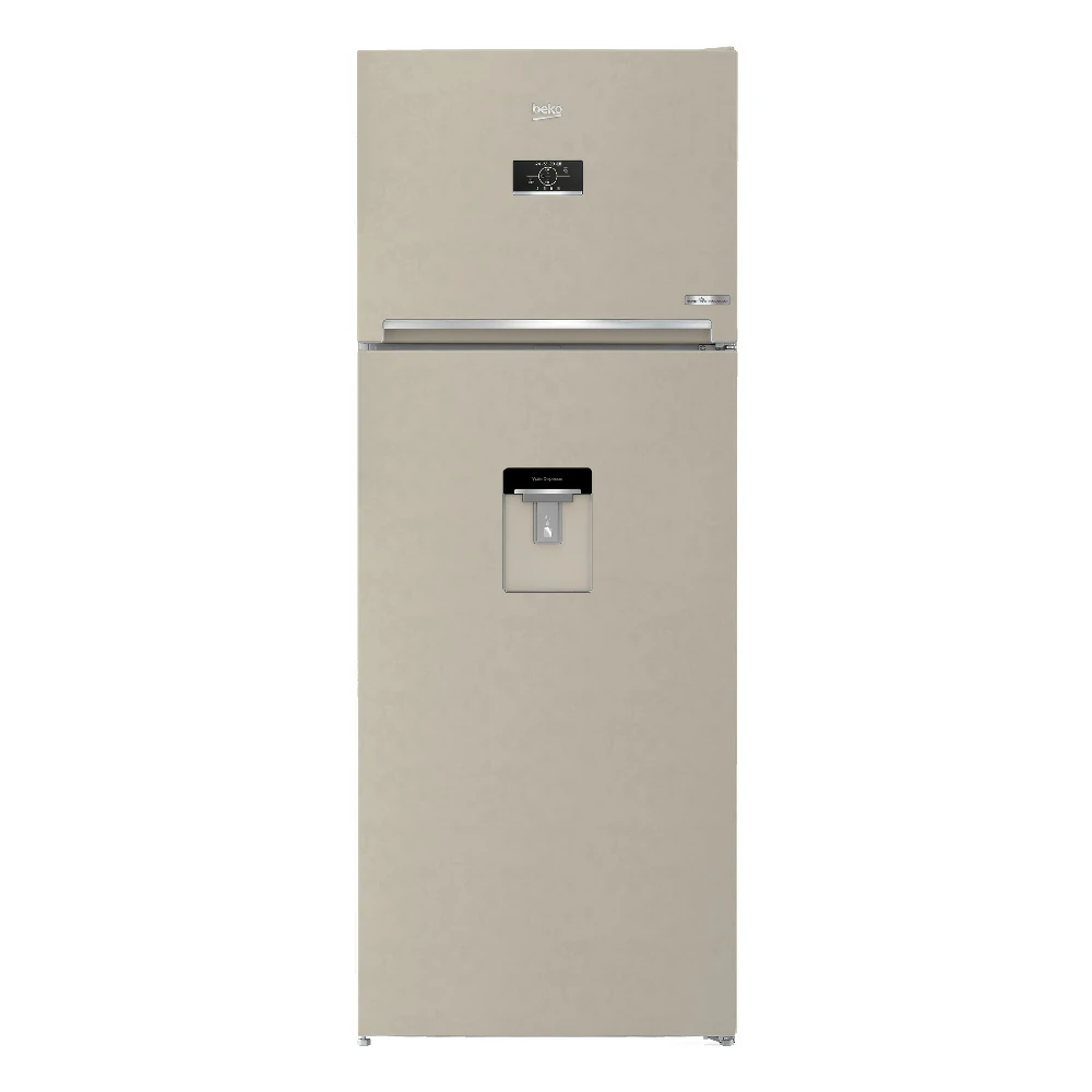 Réfrigérateur à double porte Beko No Frost 455LT 70CM BEIGE RDNE455E40DBN