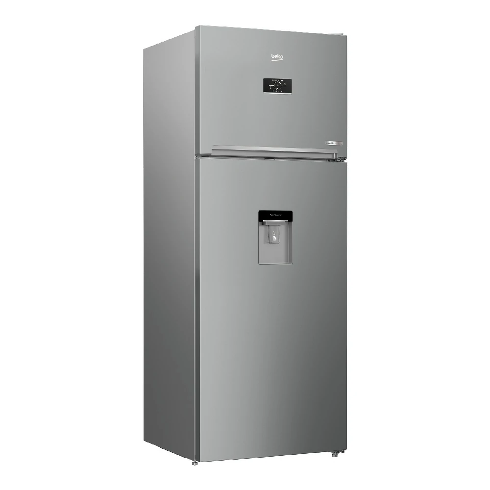 Réfrigérateur à double porte Beko No Frost 455 LT 70CM ARGENTÉ RDNE455E40DSN