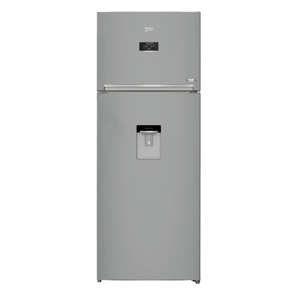 Réfrigérateur à double porte Beko No Frost 455 LT 70CM ARGENTÉ RDNE455E40DSN