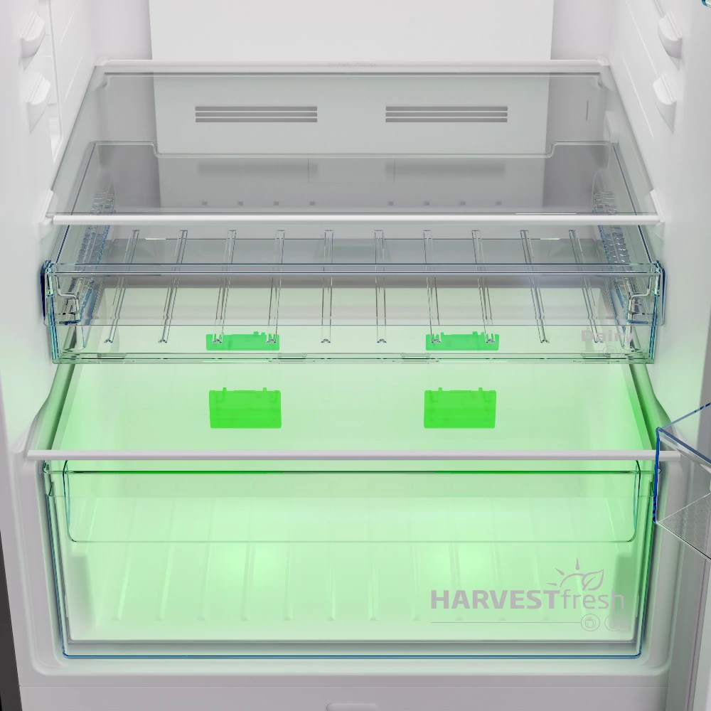 Réfrigérateur à double porte en acier inoxydable Beko TOTAL NOFROST 455LT 70CM RDNE455E40DXBN