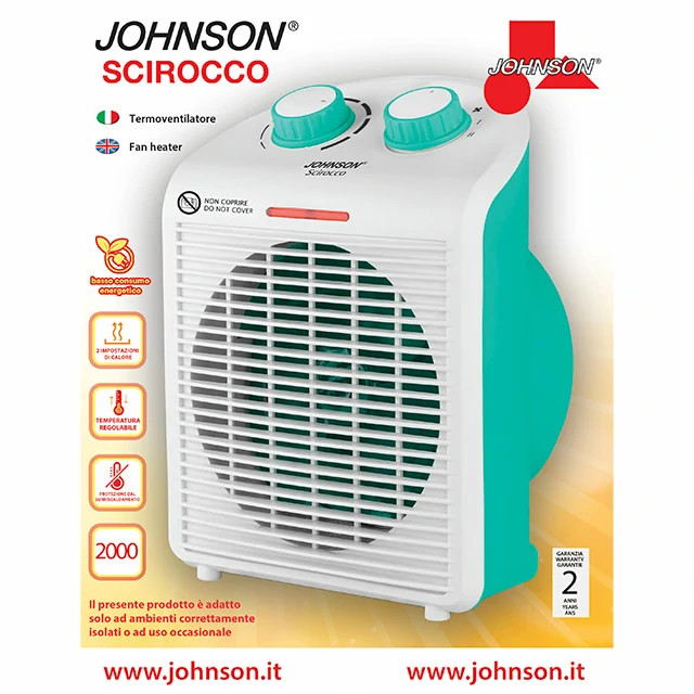 Radiateur soufflant Scirocco Johnson 2000W