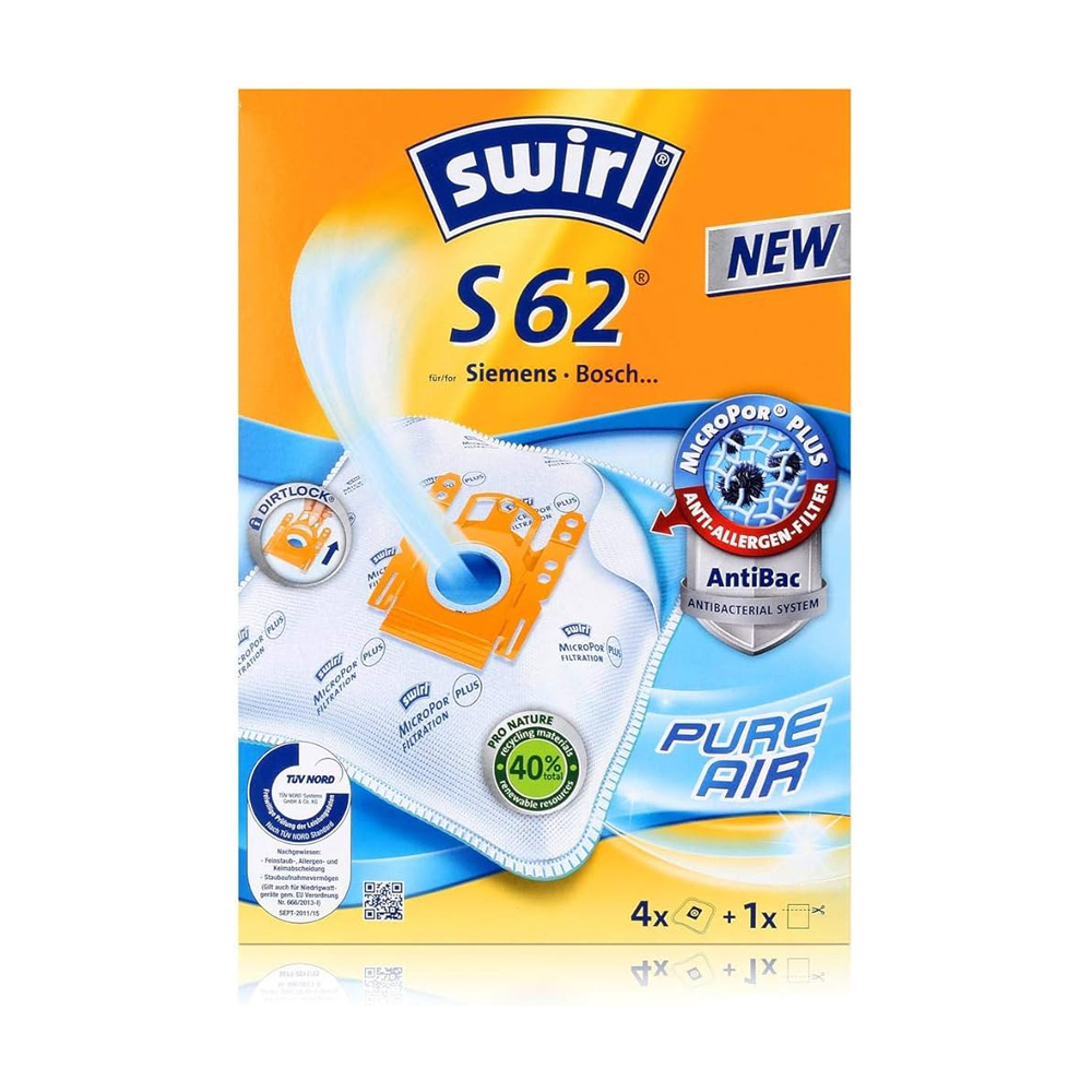Sacs pour aspirateur S62