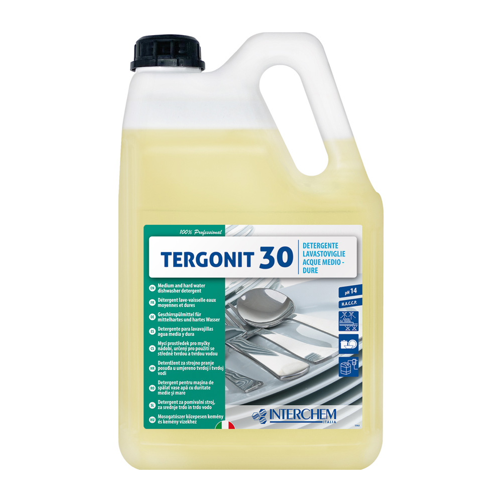 Détergent pour lave-vaisselle Tergonit 30, eau douce et eau moyenne, 6 kg