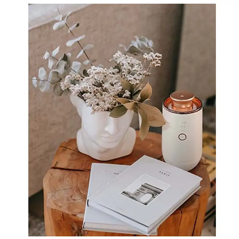 Désodorisant électrique Lux Essenzapura blanc et doré