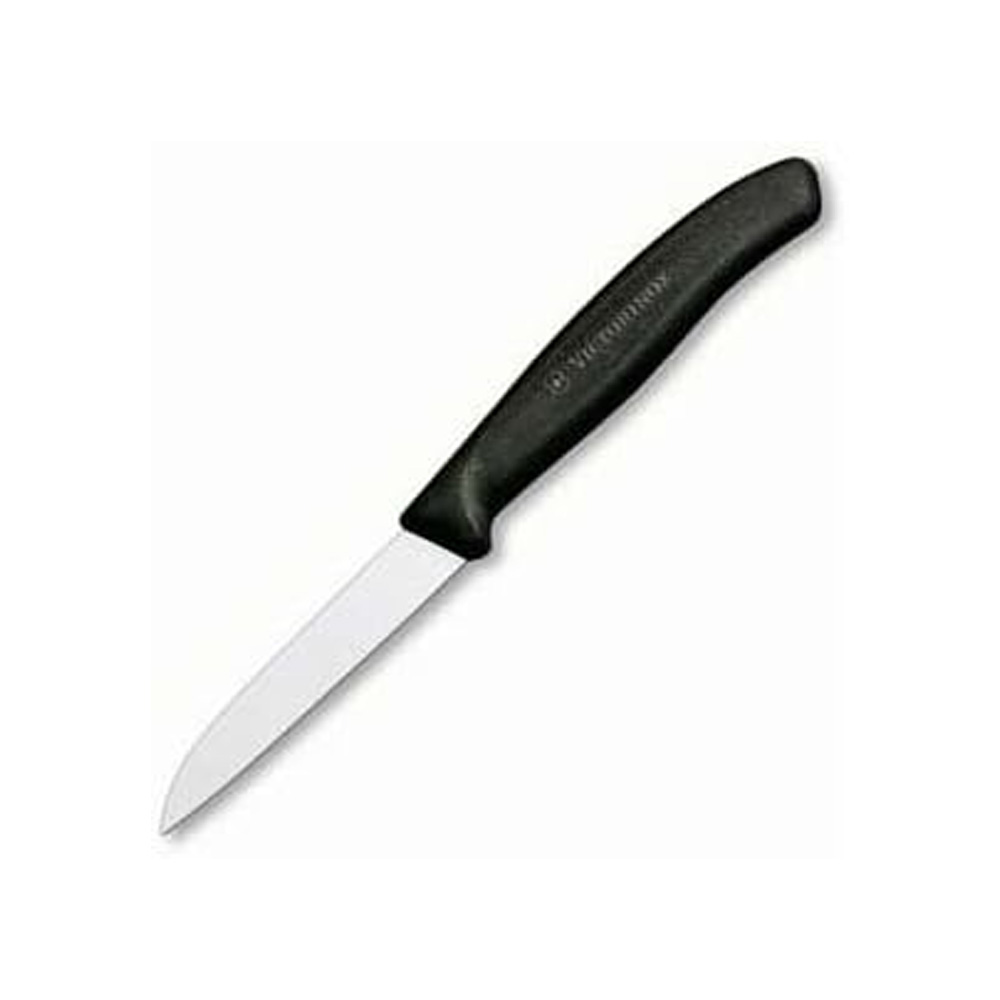 Pince à dénuder ergonomique ondulée à bout arrondi en noir - Victorinox Swissclassic