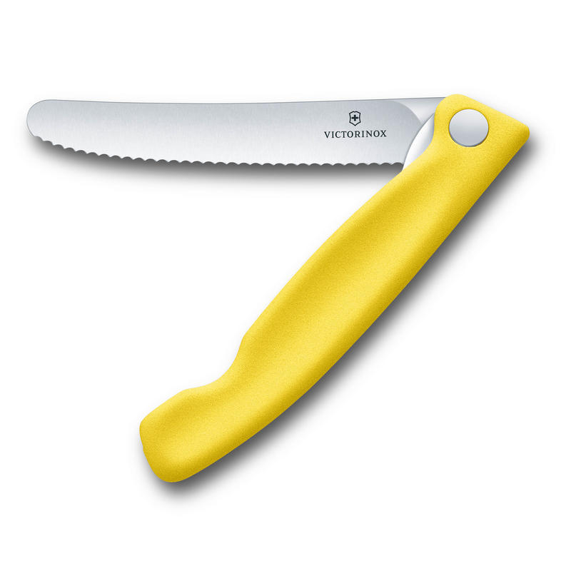 Couteau pliant dentelé jaune - Victorinox Swissclassic