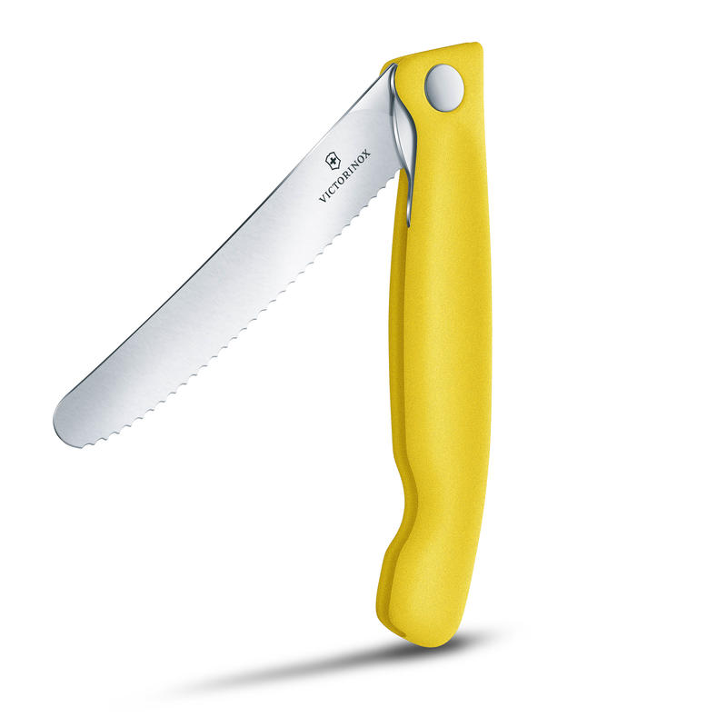 Couteau pliant dentelé jaune - Victorinox Swissclassic