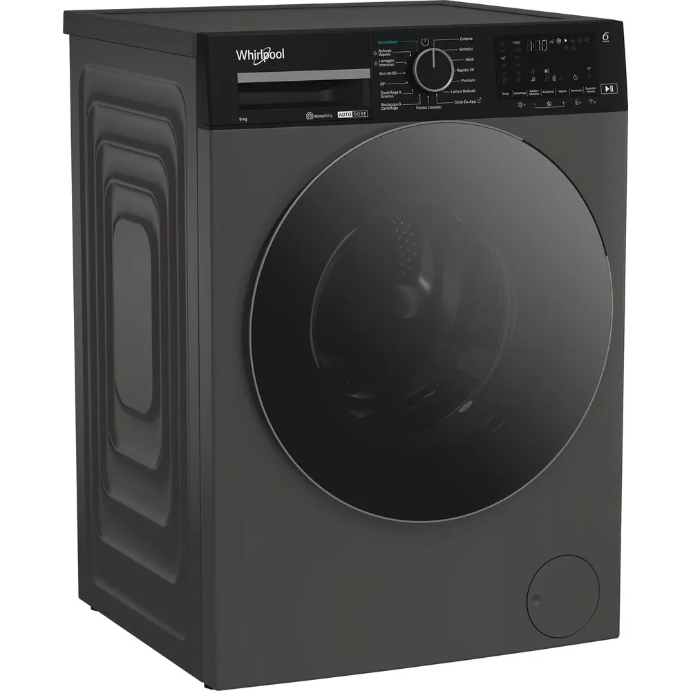 Machine à laver Whirlpoo 9 kg avec Wifi GREY WPM 911G ADS IT