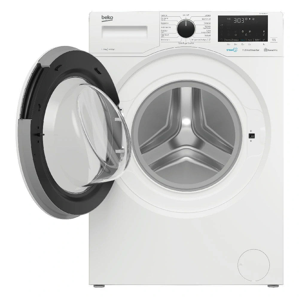 Machine à laver 9 kg Beko STEAMCURE B STEAM INVERTER 1400 TR/MIN WTY91436SI-IT