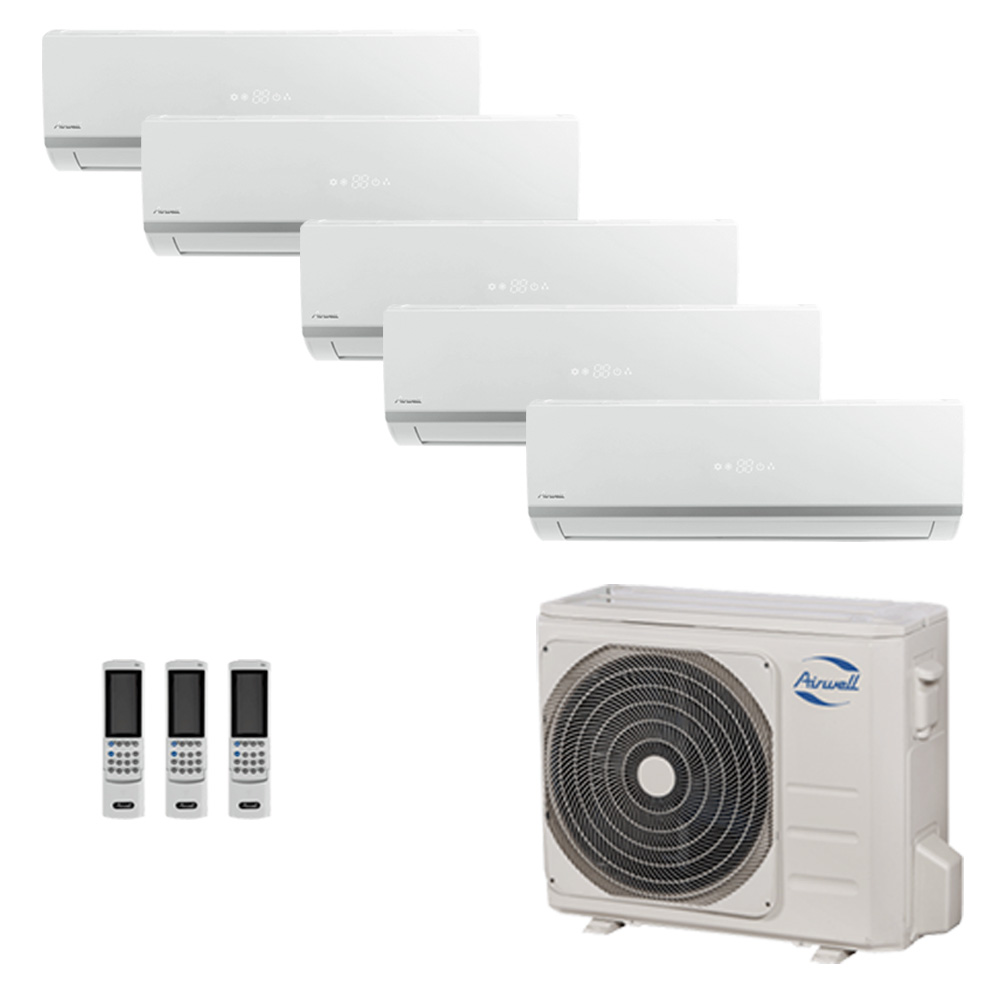 Climatiseur fixe Penta split Airwell 5x12000 Btu 13 kW A++
