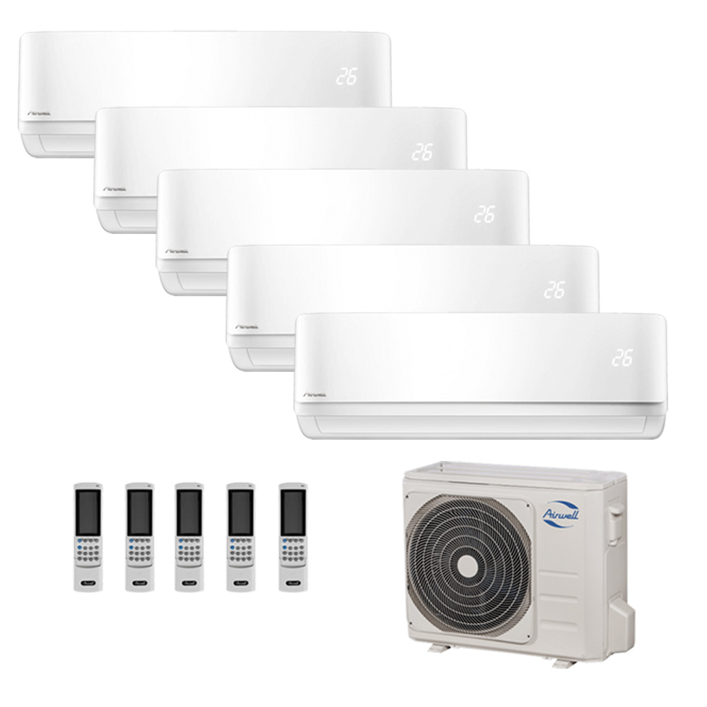 Climatiseur fixe Penta split Airwell 5x12000 Btu 13 kW