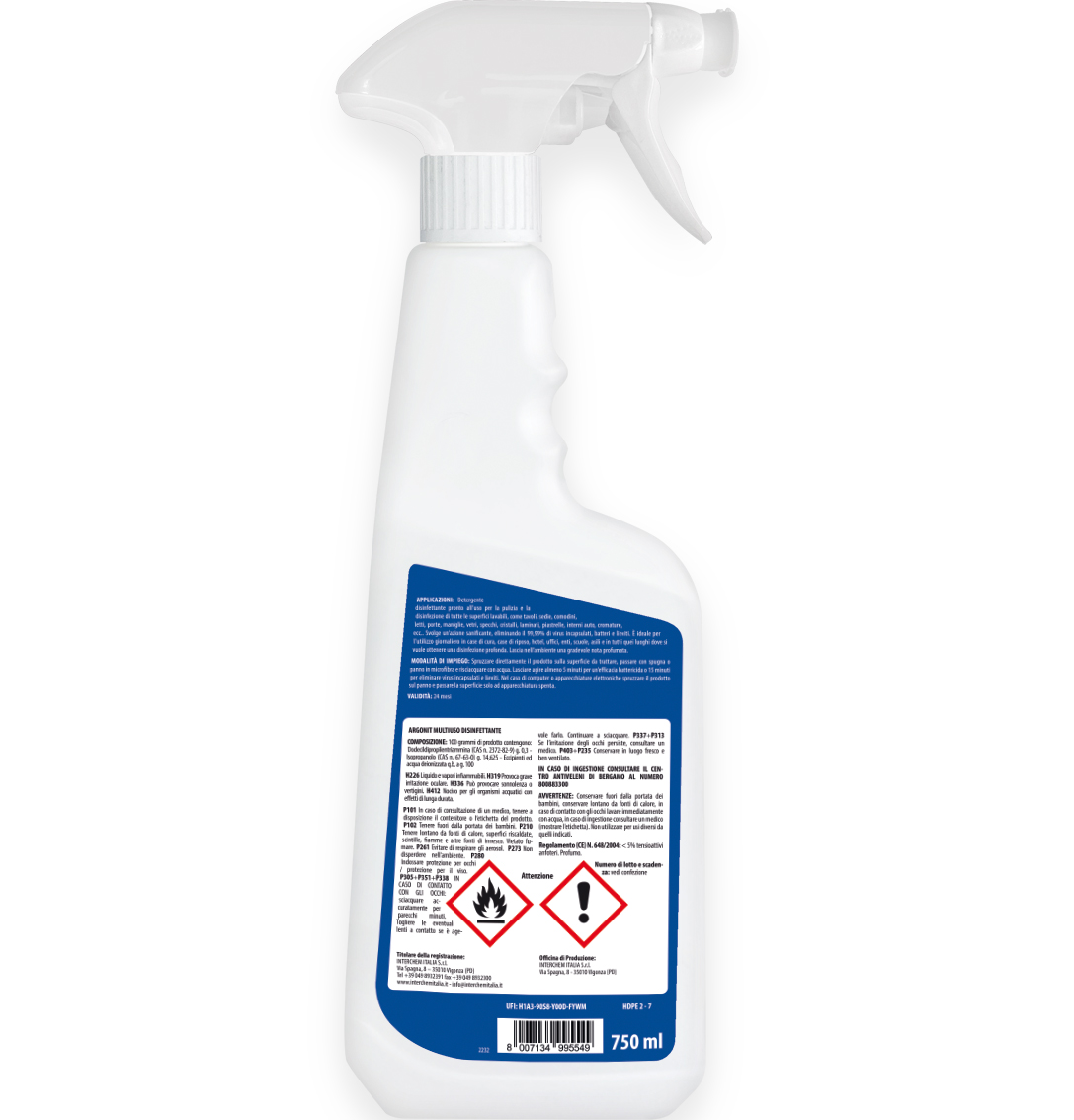 Nettoyant désinfectant polyvalent Argonit 750 ml