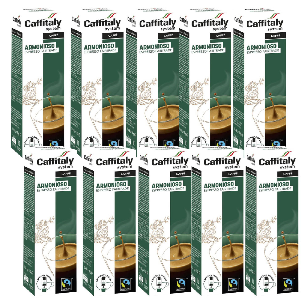 100 capsules harmonieuses Caffitaly System E'Caffe'