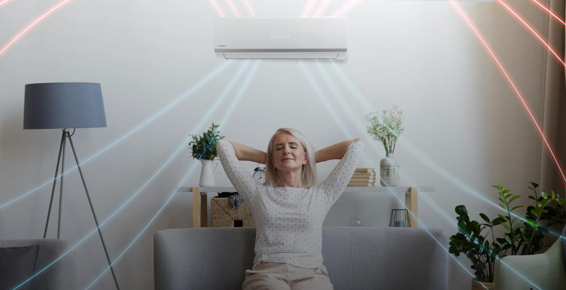 Climatiseur split à panneau fixe Airwell 4x12000 Btu 9kW A++