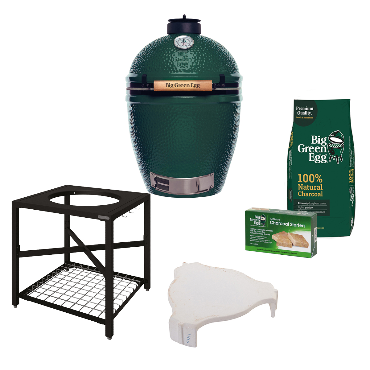 Grand kit de démarrage pour barbecue Big Green Egg