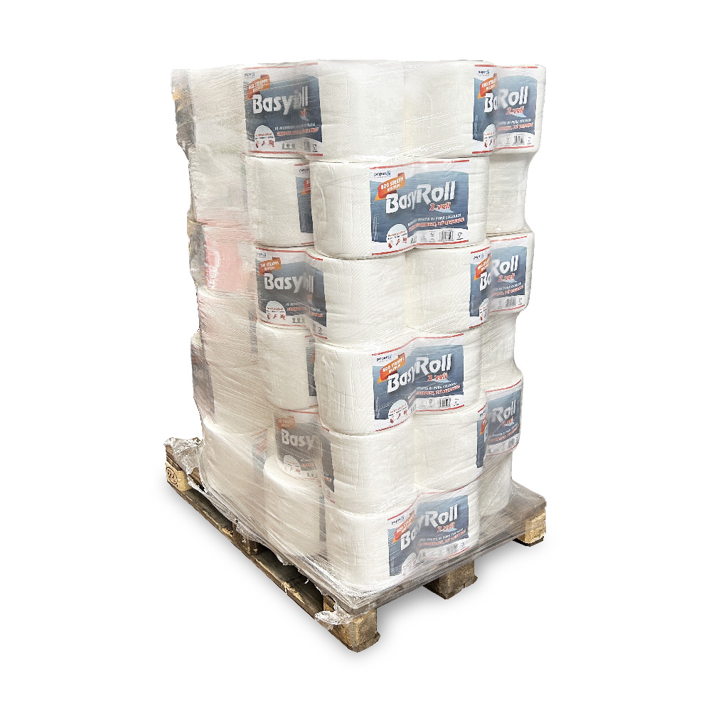 Palette de 30 paquets de 2 rouleaux 800 déchirures BasyRoll