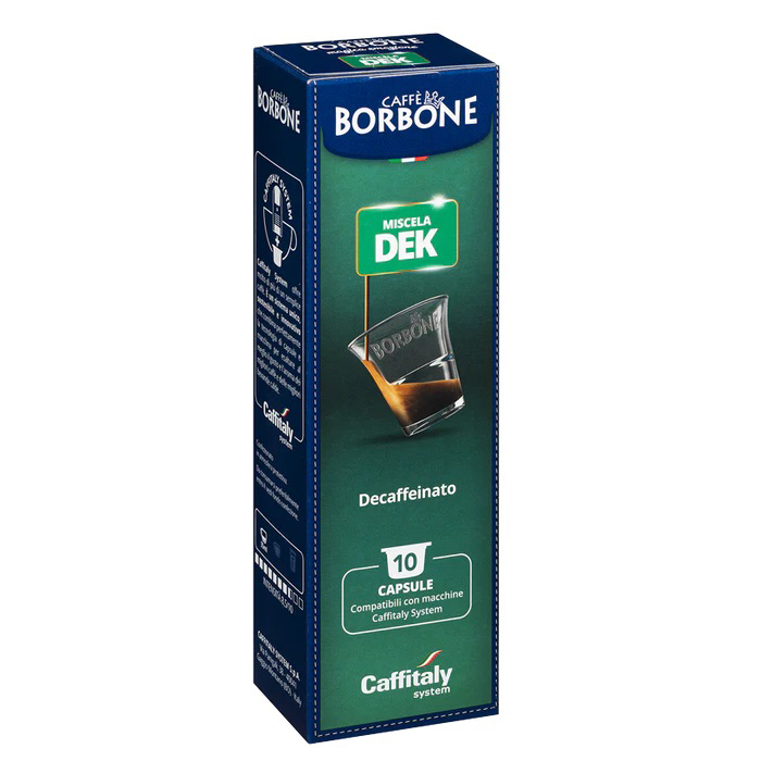 Pack de 10 capsules de mélange Caffè Borbone Dek