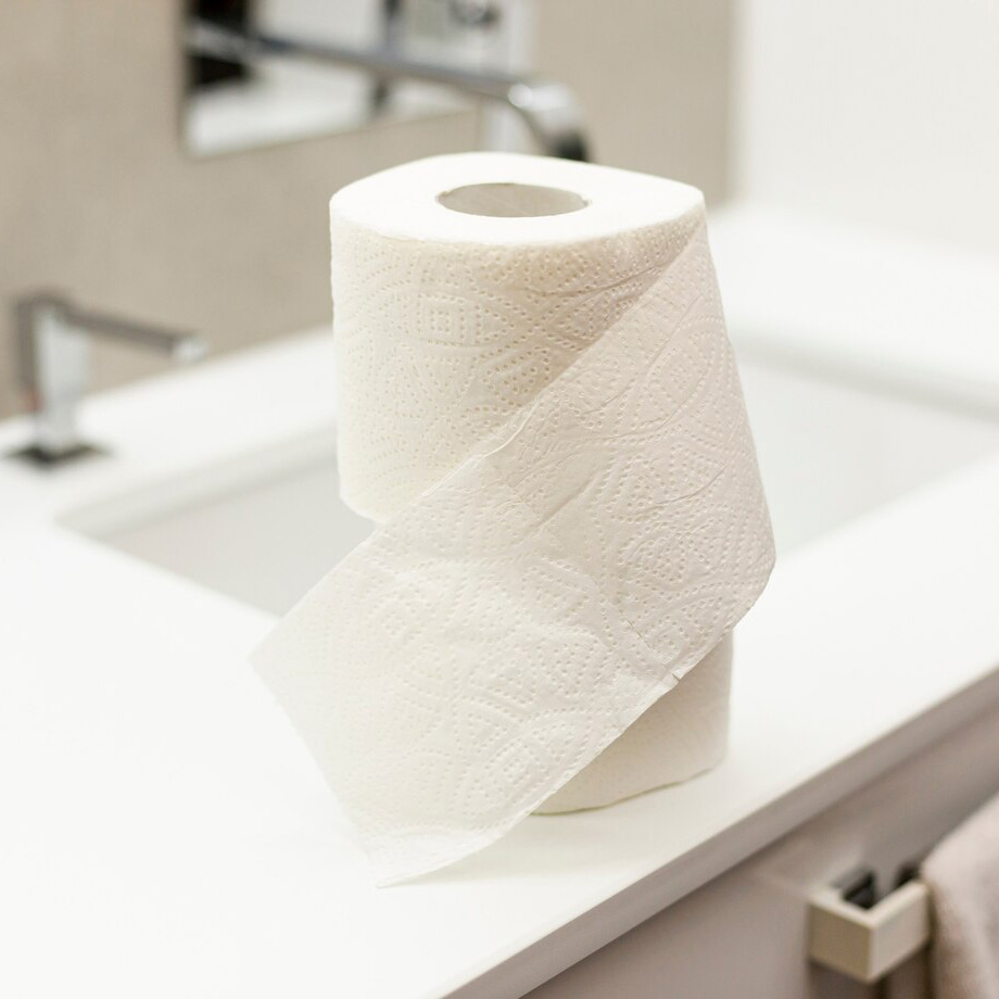 Emballage : 10 paquets de papier toilette, 4 rouleaux, 2000 ans, Paperdi