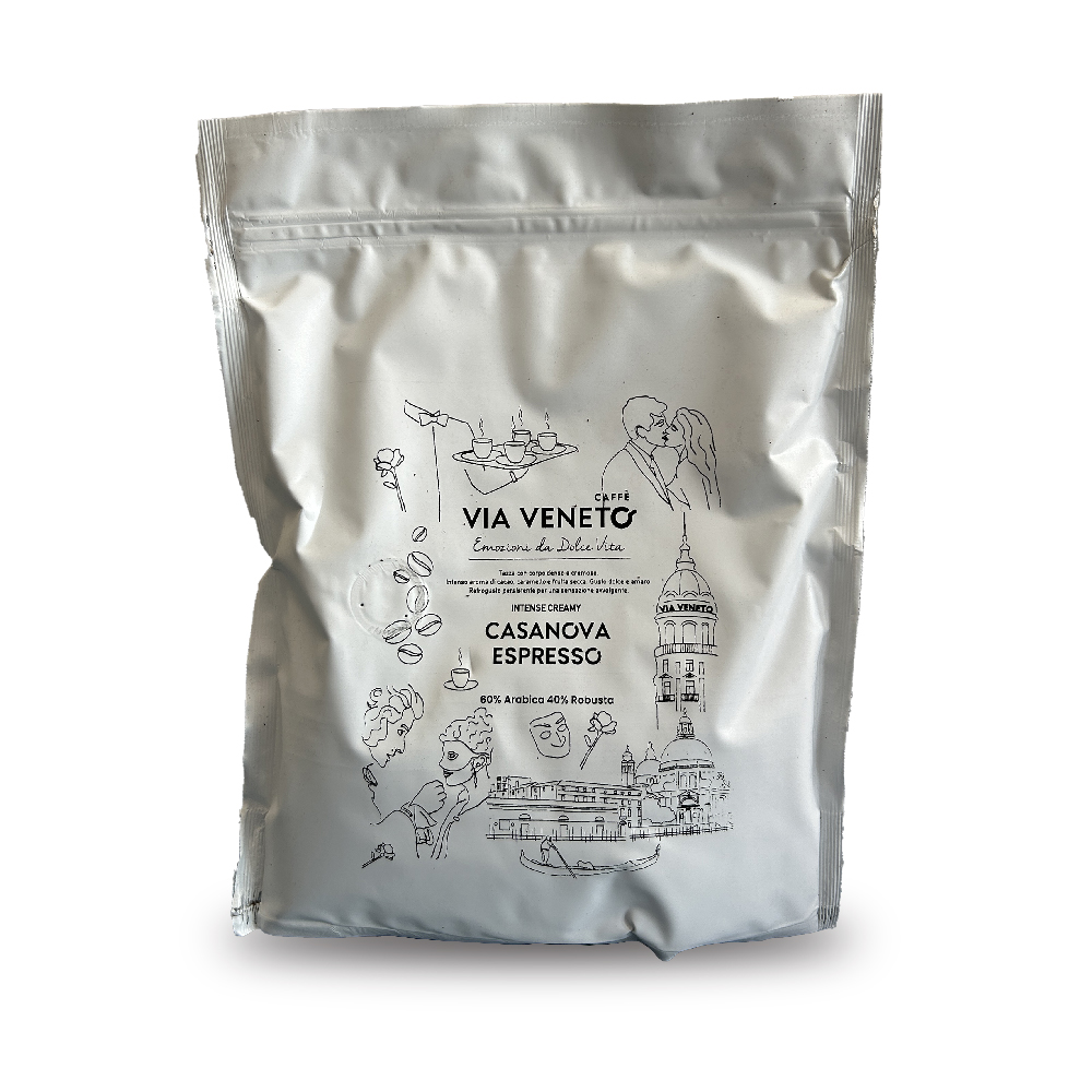 Mélange de café moulu pour machine à expresso Via Veneto Casanova 250 g