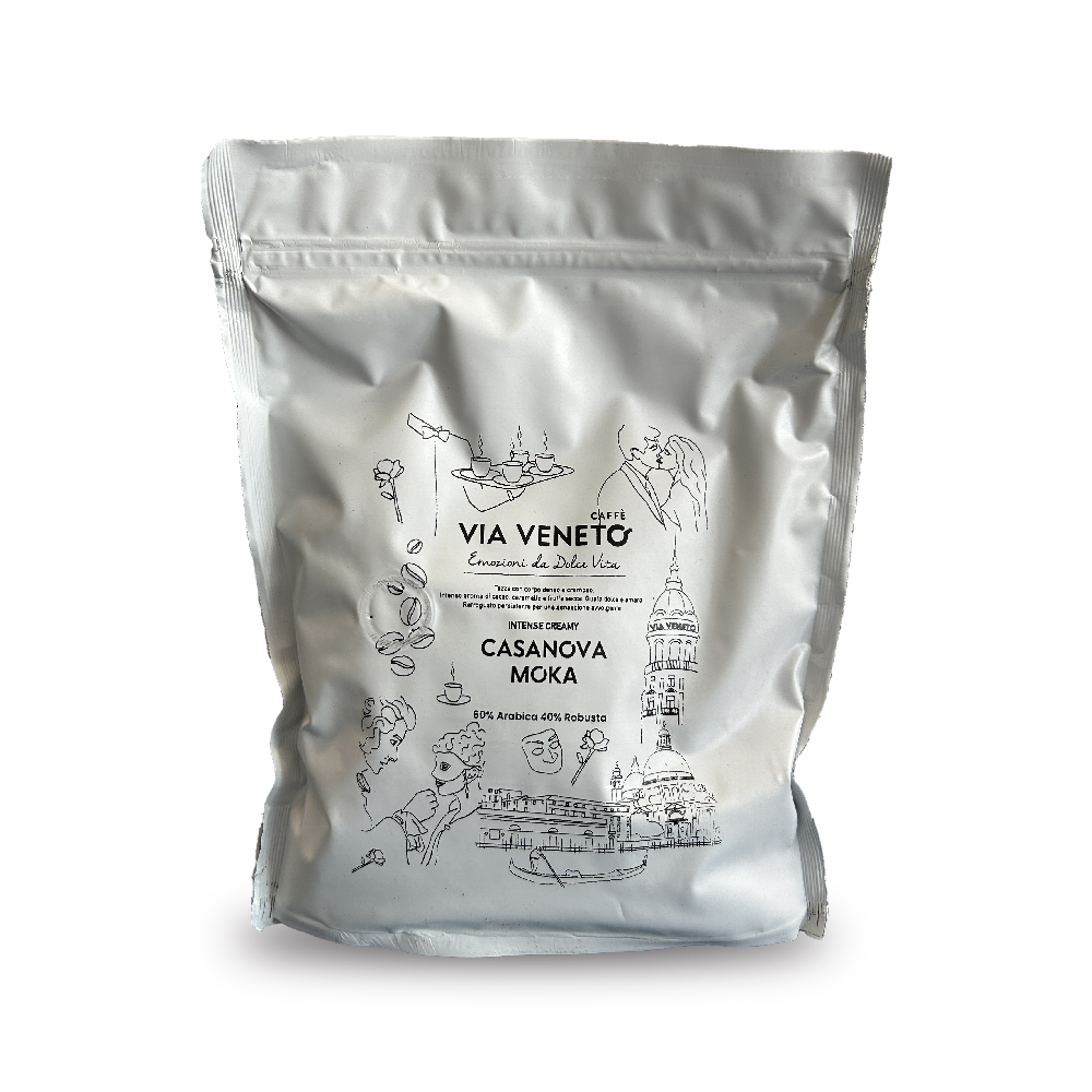 Café moulu pour moka, mélange Via Veneto Casanova 250 g