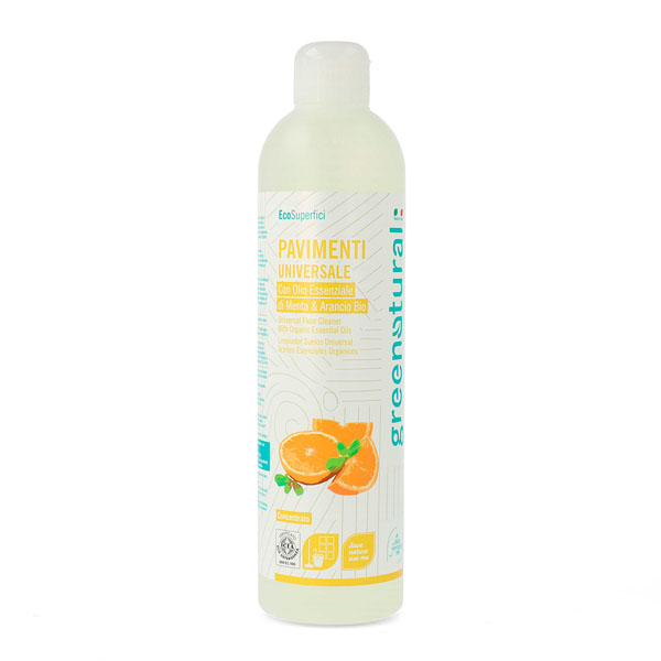 Nettoyant biologique écologique pour sols - Orange et menthe, 500 ml