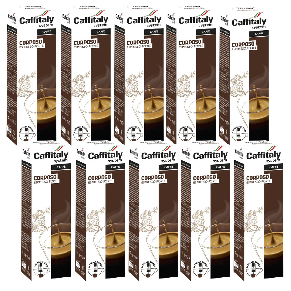 100 capsules corsées Caffitaly System E'Caffe'