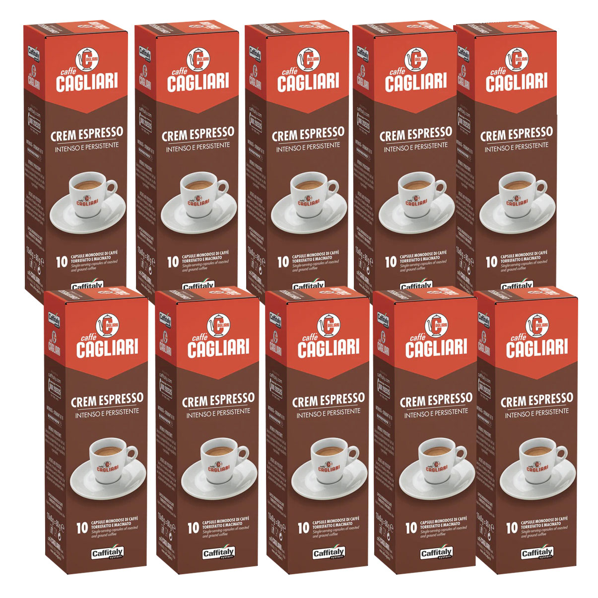 100 capsules Caffitaly System Cremespresso complètes et intenses