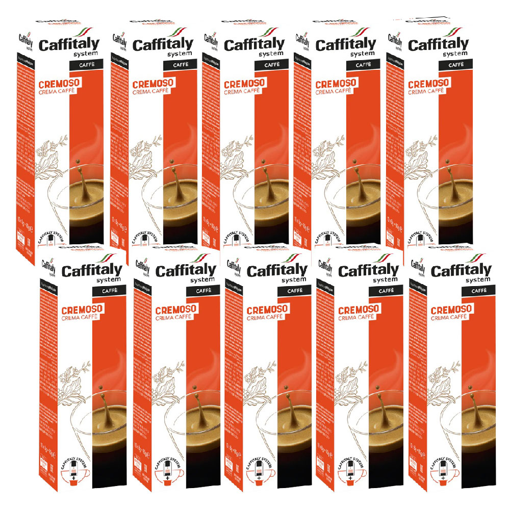 100 capsules crémeuses Caffitaly System E'Caffe'